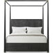 Kesden Silent Black Poster California King Bed, Wooden