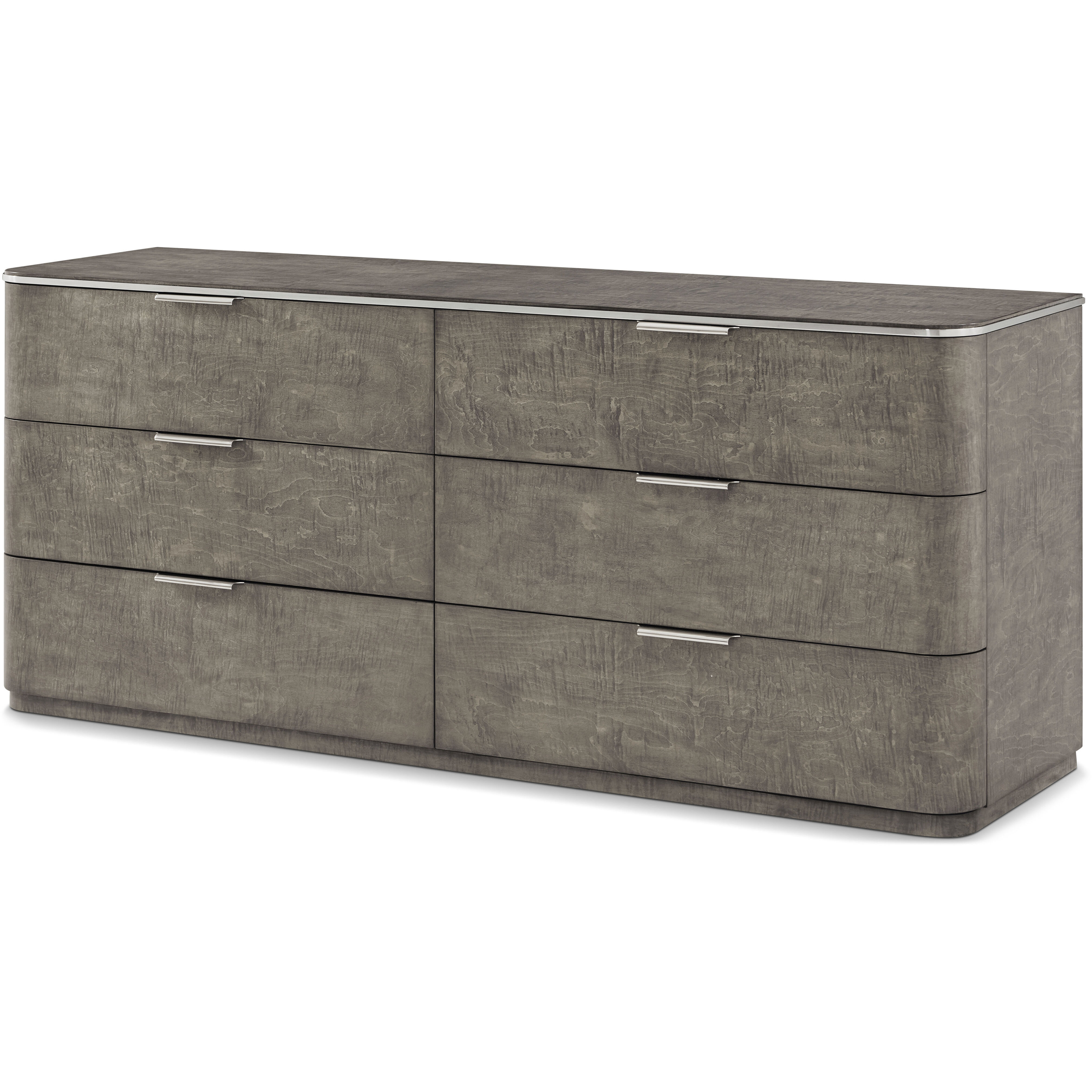 Hudson Pebble Grey Dresser, Wooden