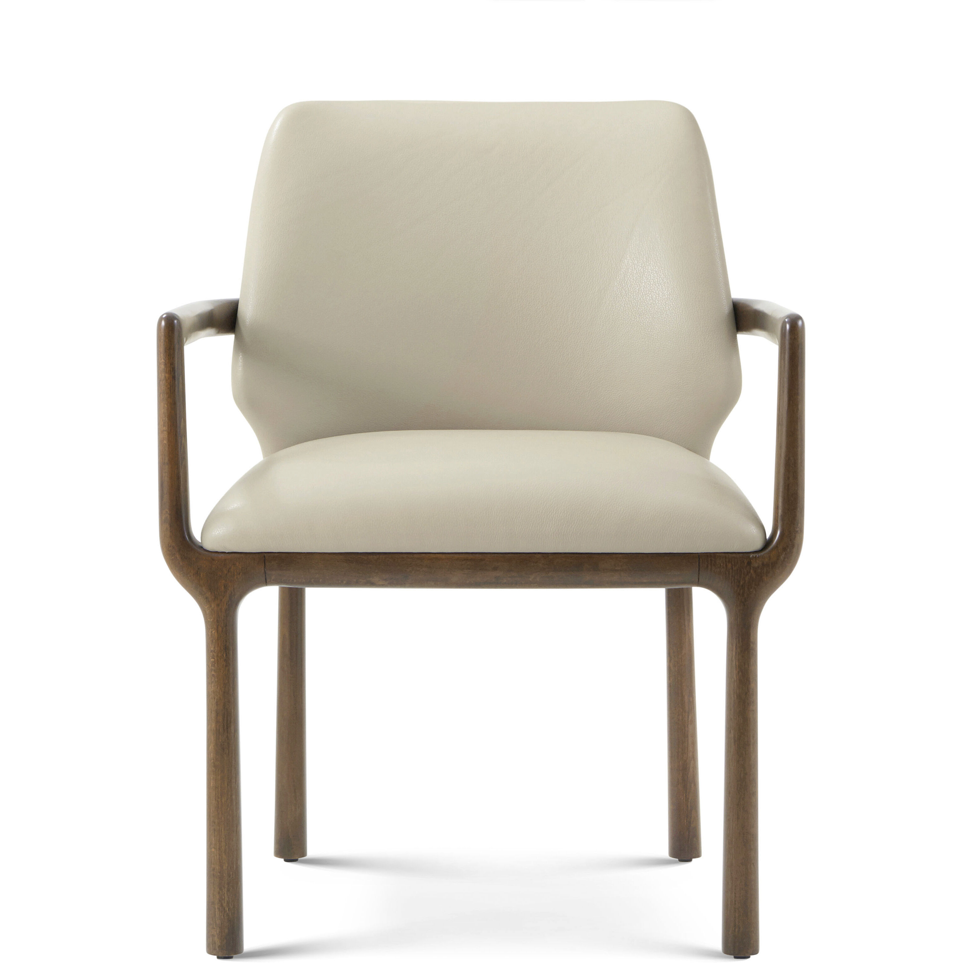 Kesden Pyramid Brown Dining Chair, Wooden, Upholstered