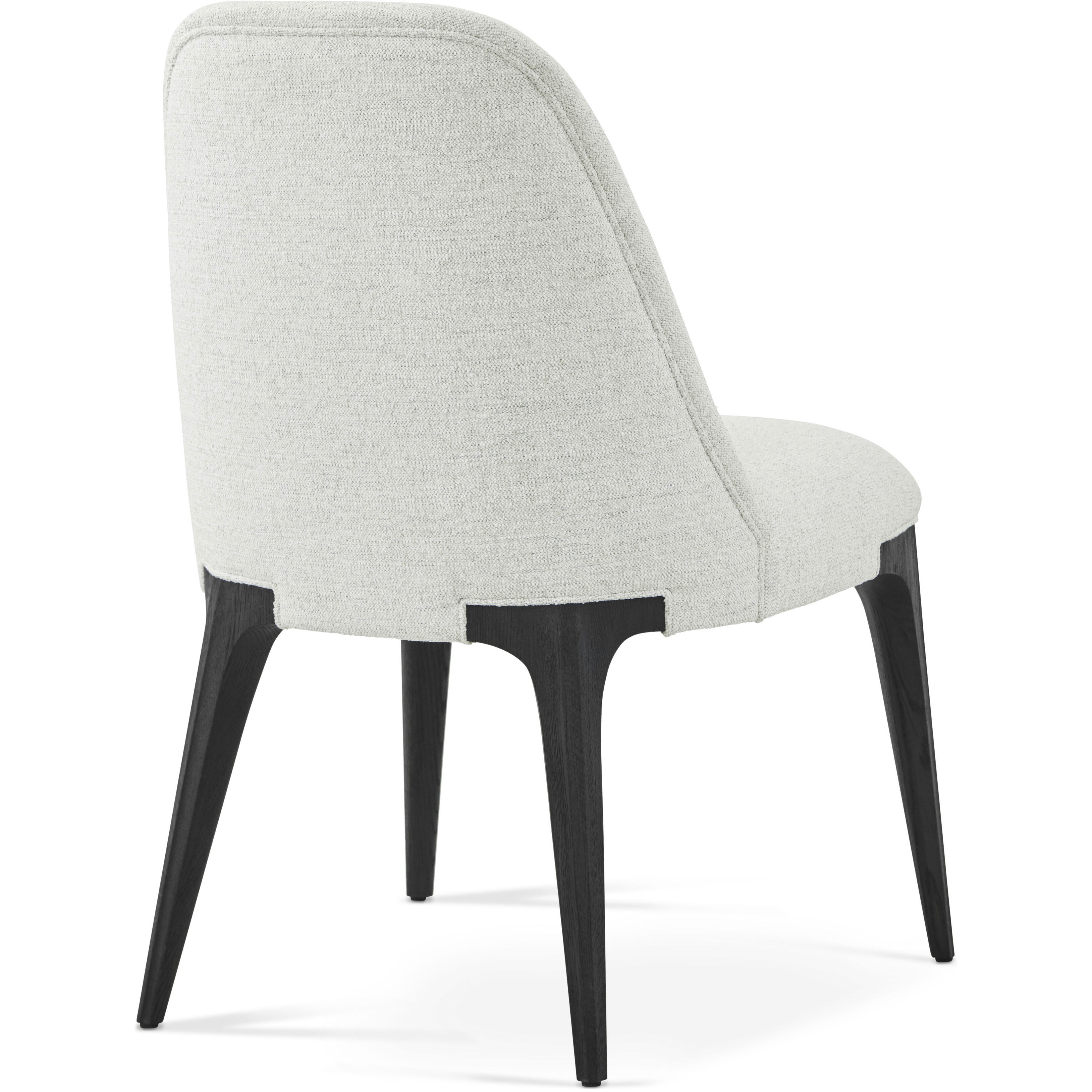 Rome Nera Dining Side Chair, Wooden, Upholstered