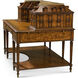 The Althorp 60 X 30 inch Desk, Wooden, Miniature House On Desk, Althorp Living History