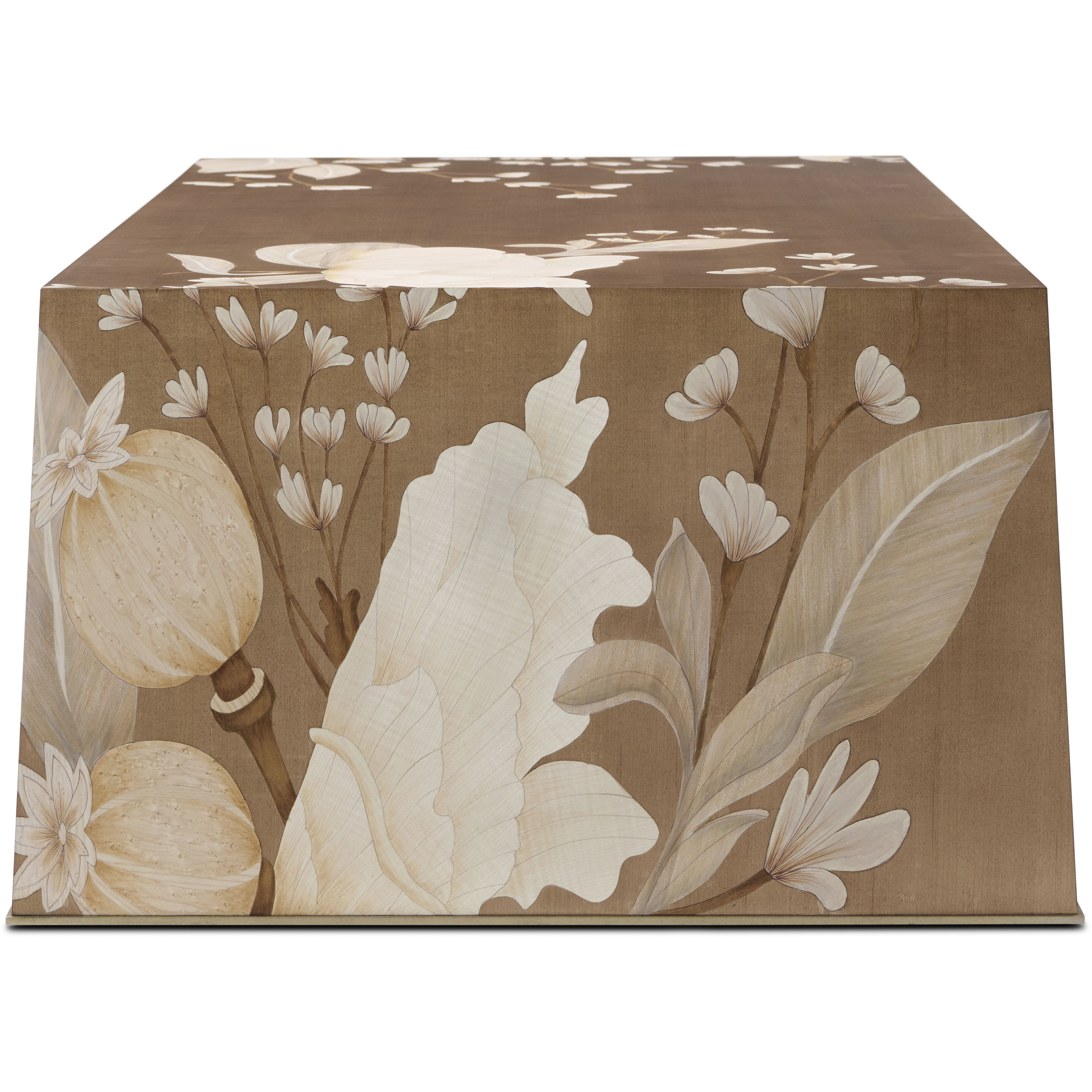 Bouquet 56 X 30.5 inch Toasted Cashew Cocktail Table, Wooden