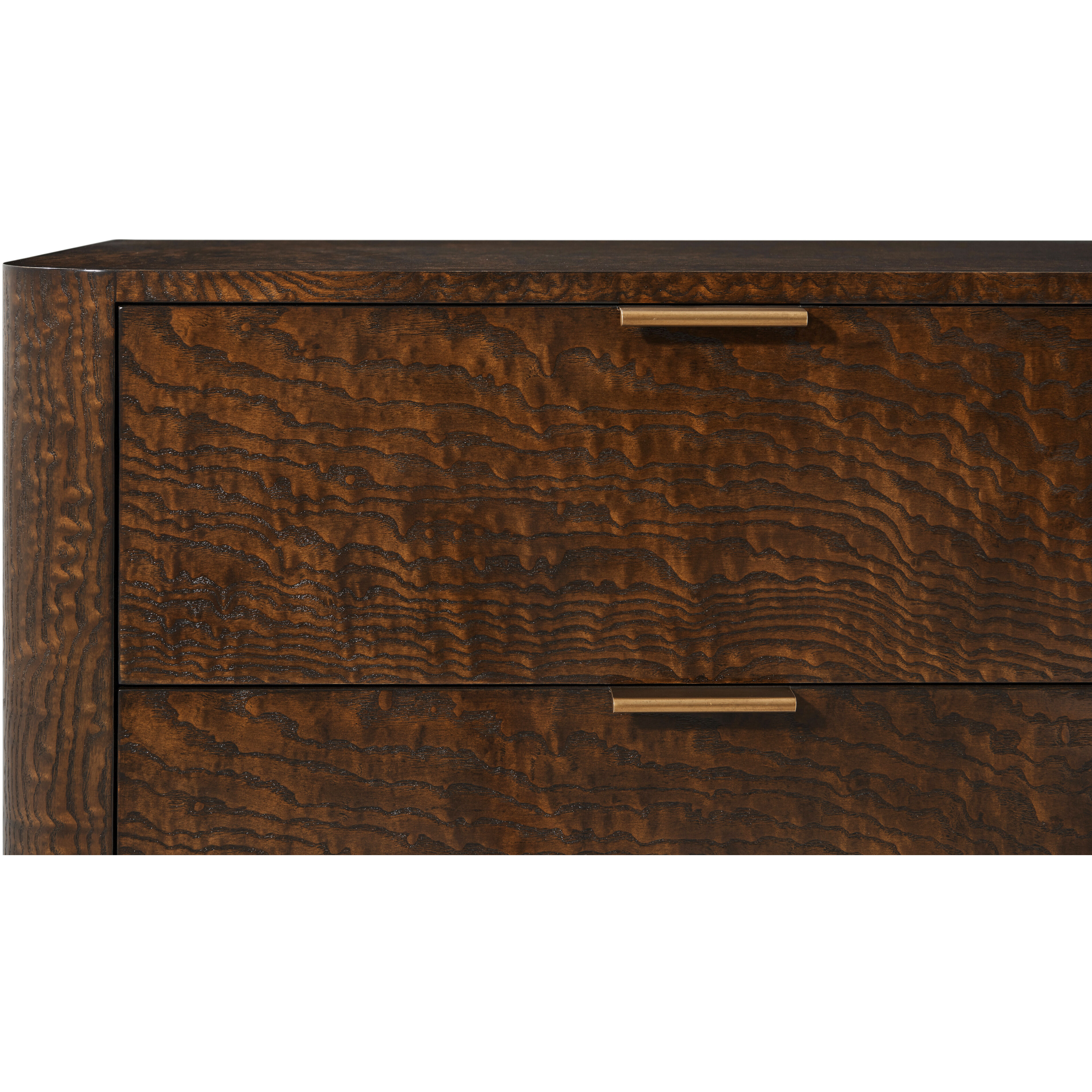 Kesden 32 X 28 inch Pyramid Brown Nightstand, Wooden