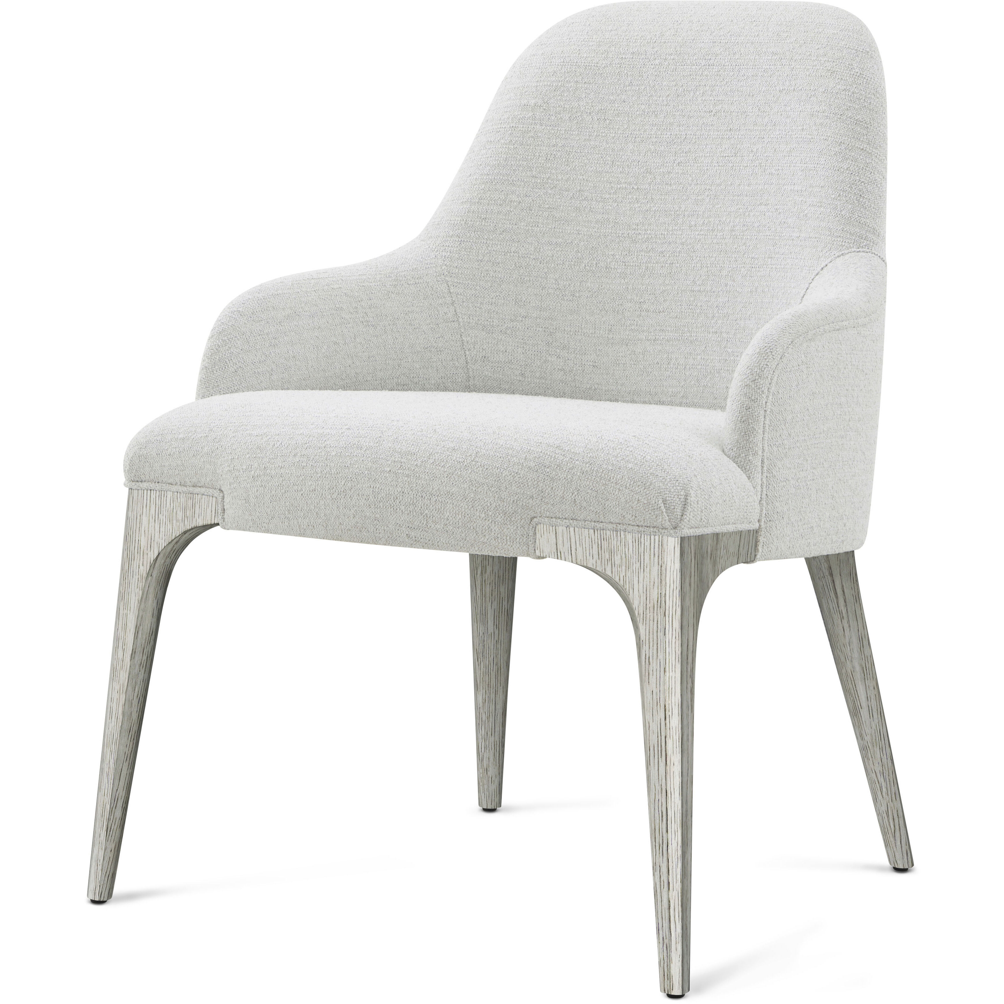 Spencer St. James Argento Dining Chair, Wooden, Upholstered