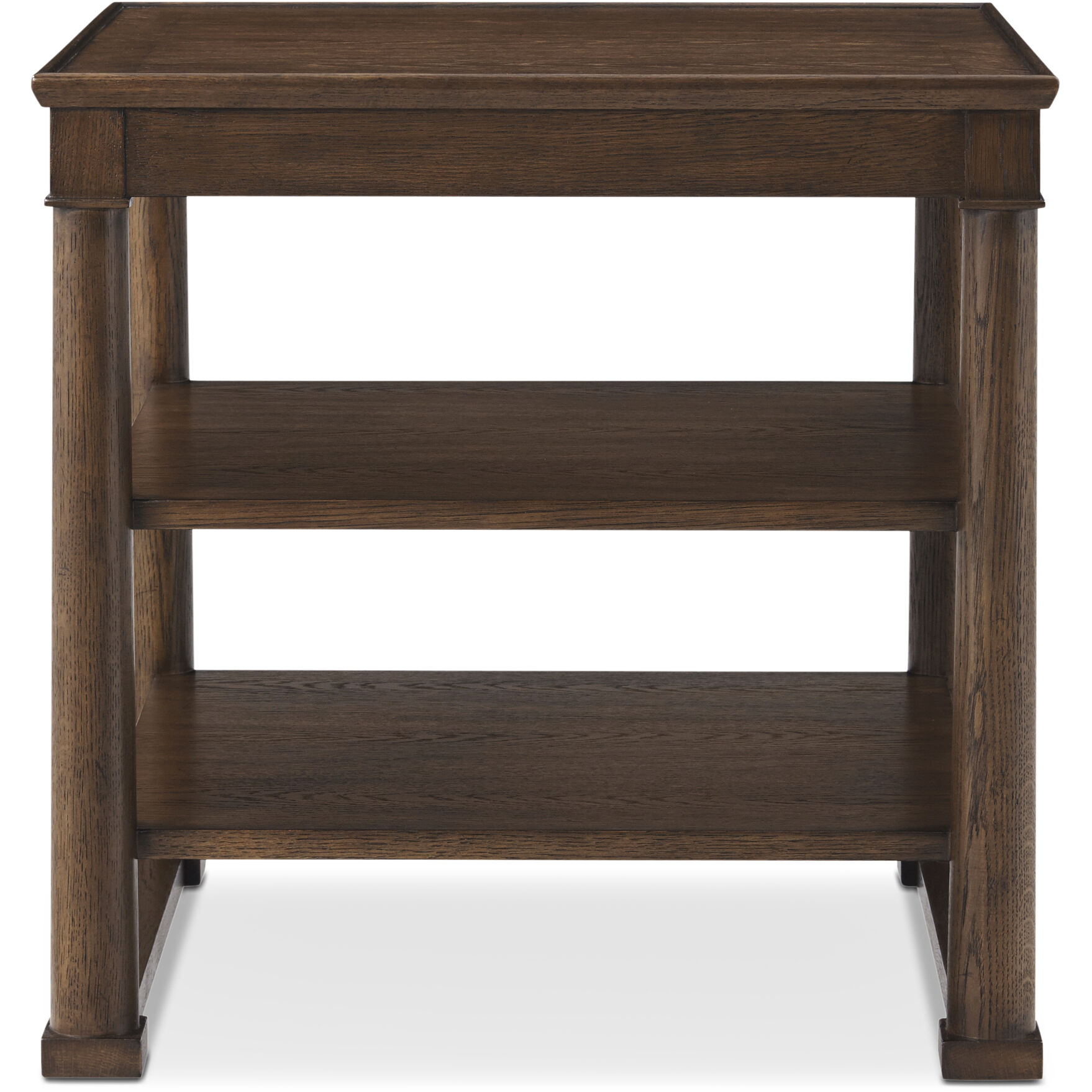 Surrey 24 X 24 inch Brownstone Side Table, Wooden