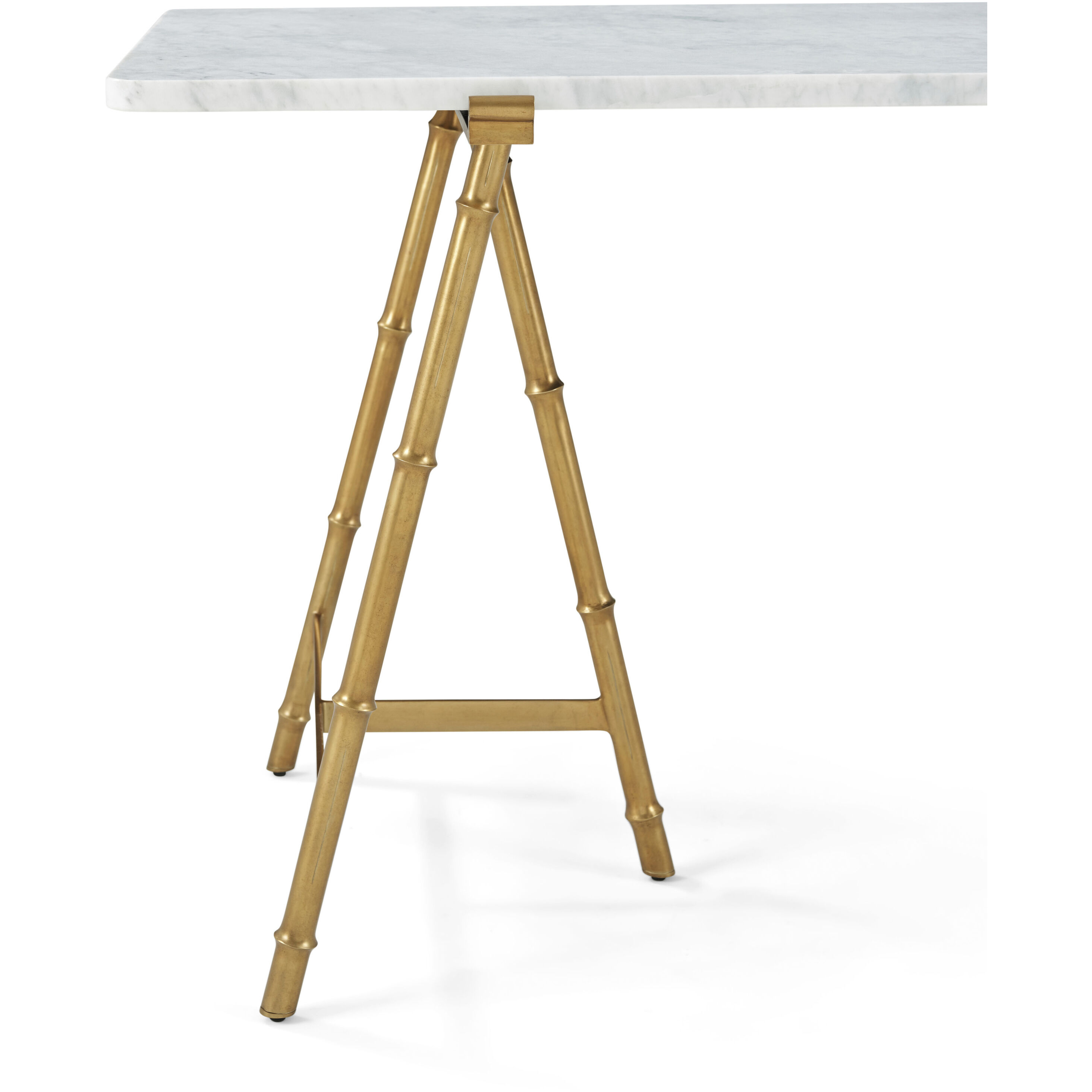 Kesden 72 X 31.75 inch Satin Brass Writing Desk