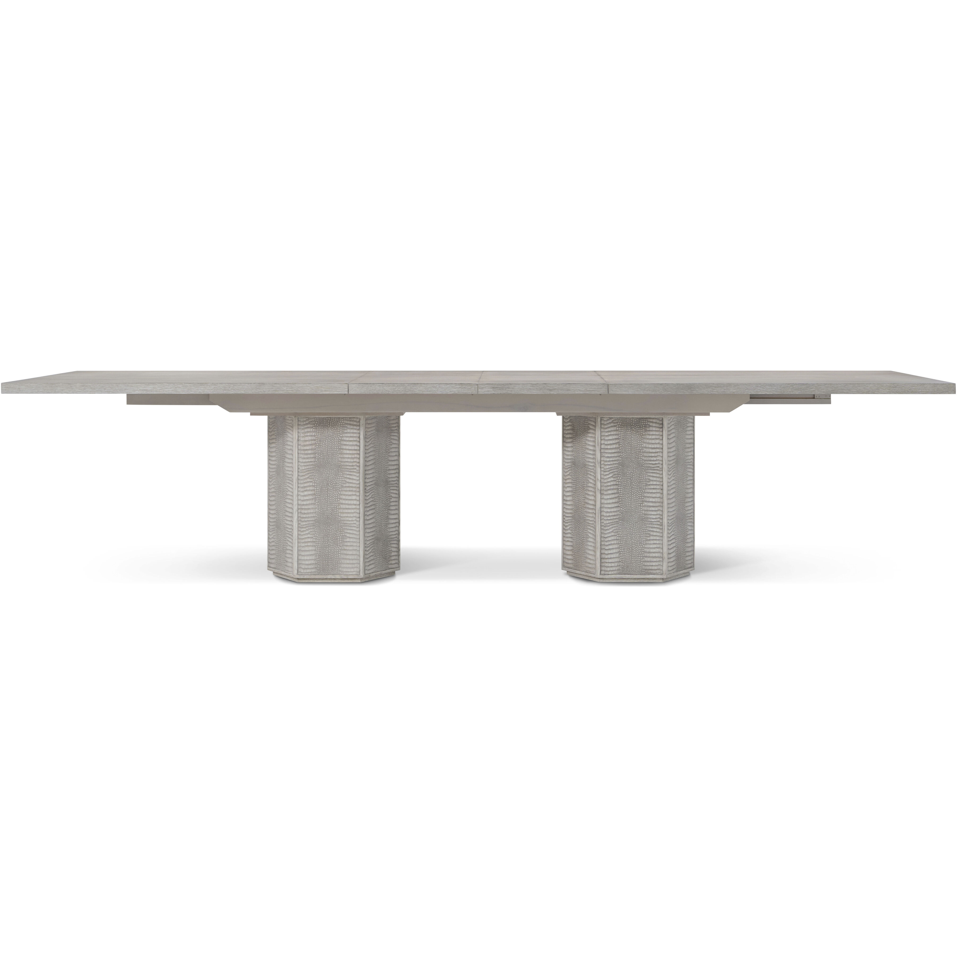 Spencer St. James 132 X 48 inch Argento Extending Dining Table, Wooden