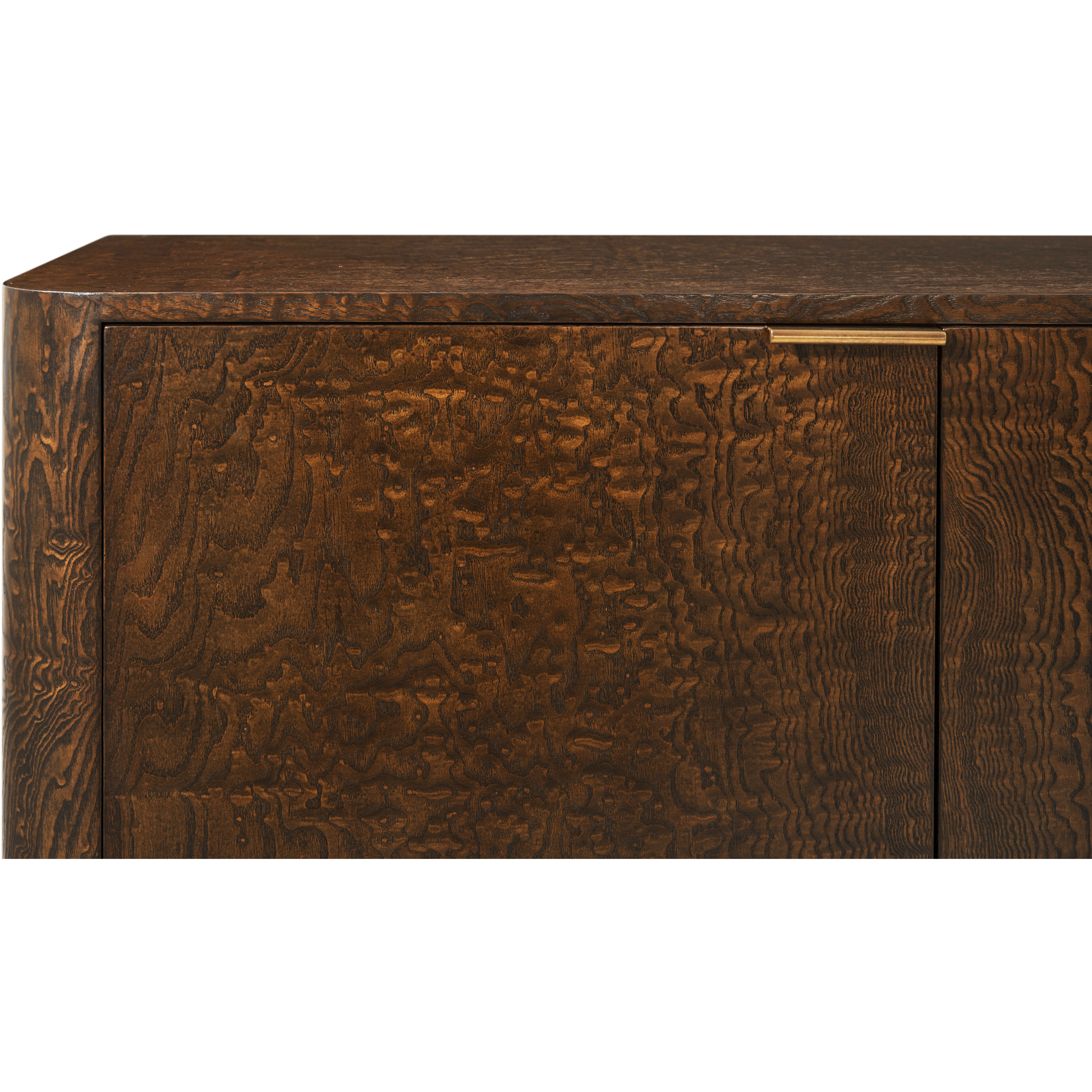 Kesden 86 X 18 inch Pyramid Brown Sideboard, Wooden, 4-Door