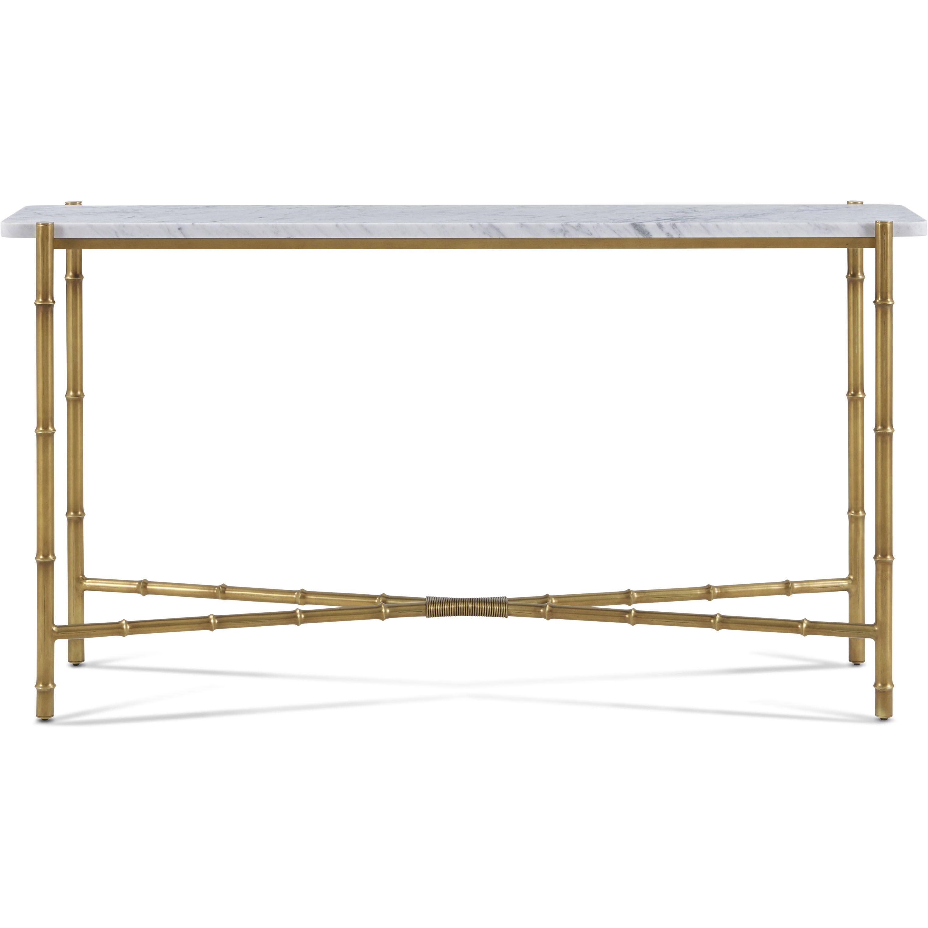 Kesden 60 X 16 inch Satin Brass Console Table