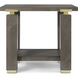 Judith Leiber Couture 28 X 24 inch Mink Side Table, Wooden