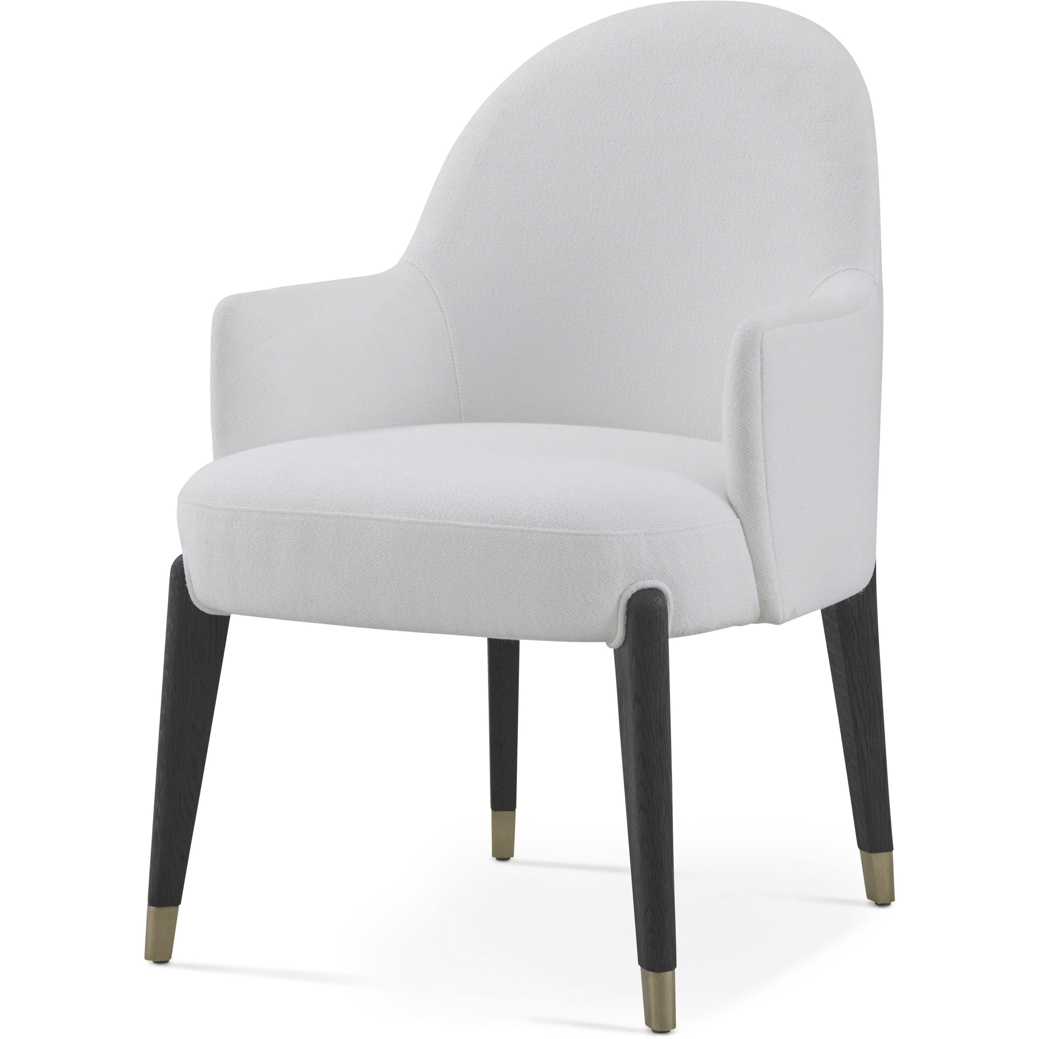 Luna Palmer Dining Chair, Wooden, Upholstered