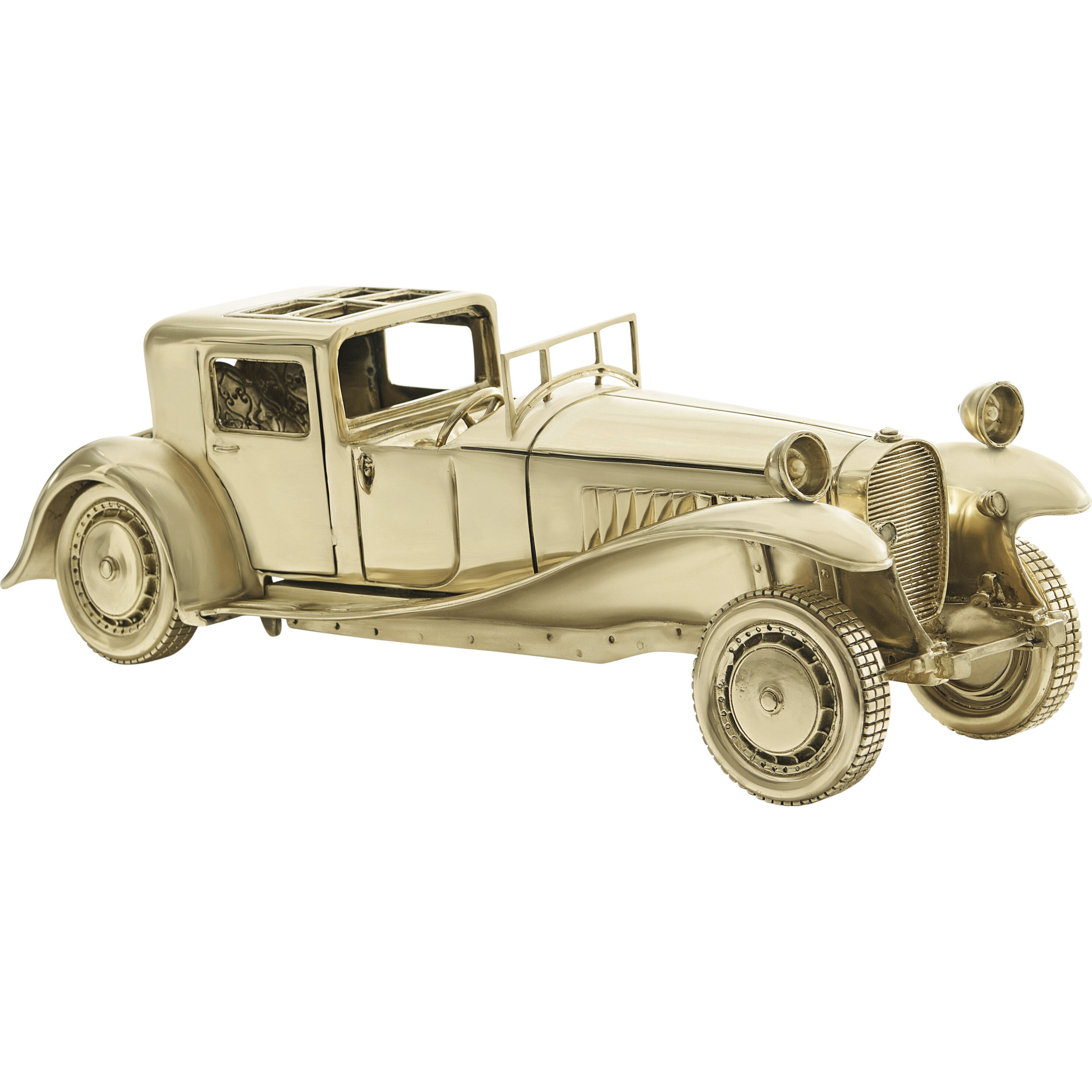 The Royale Polished Brass Table Top Bronze Car, Bronze Car, Spencer London