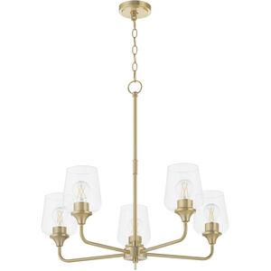 Raymond 5 Light 27 inch Aged Brass Chandelier Ceiling Light
