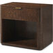 Kesden 32 X 28 inch Pyramid Brown Nightstand, Wooden