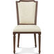 Caraway Heritage Brown Side Chair, Wooden, Upholstered, TA Originals