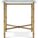 Kesden 22 X 22 inch Satin Brass Side Table