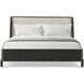 Repose Charcoal Oak US King Bed, Wooden, Upholstered