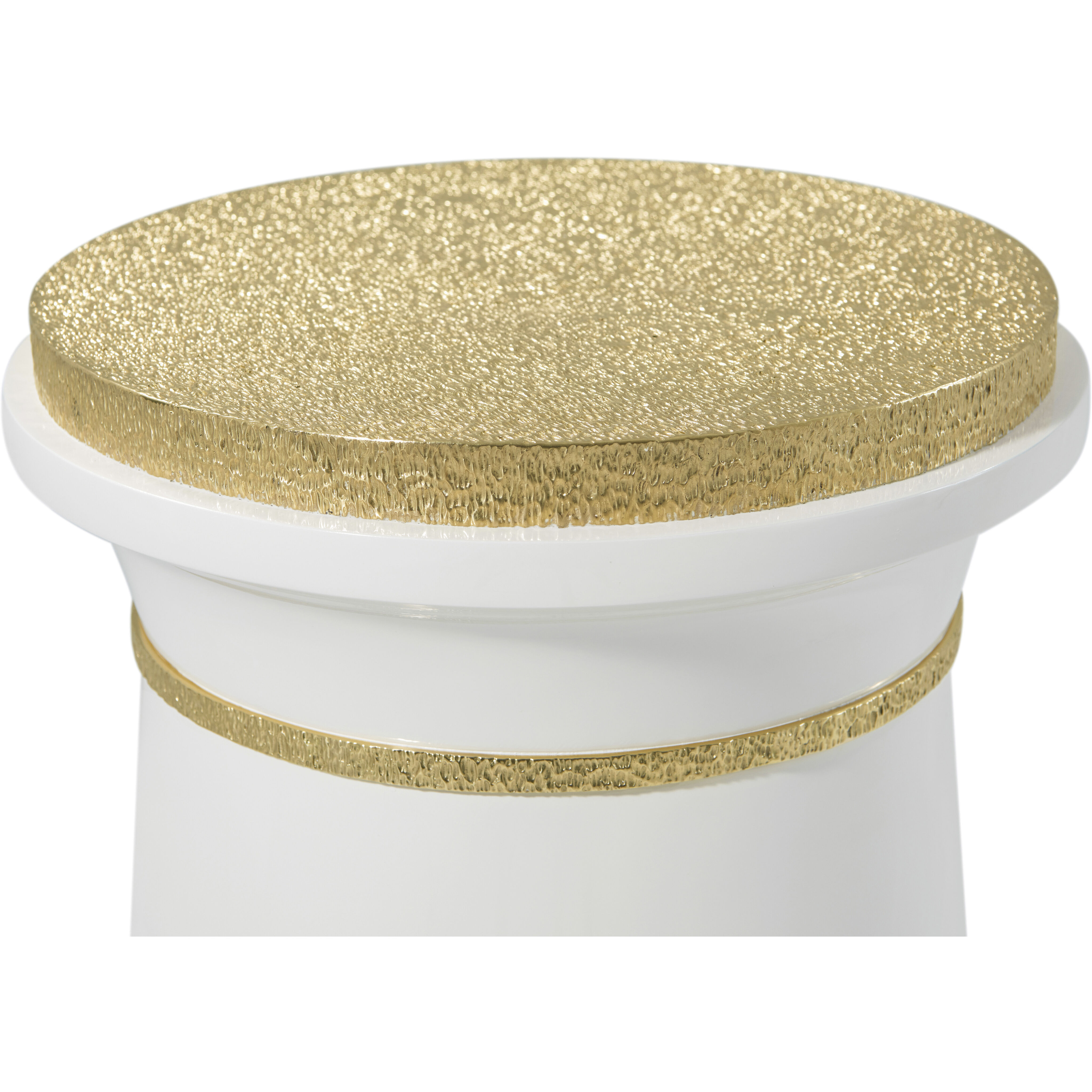 Judith Leiber Couture 24 X 14 inch Solstice / Polished Textured Brass Accent Table