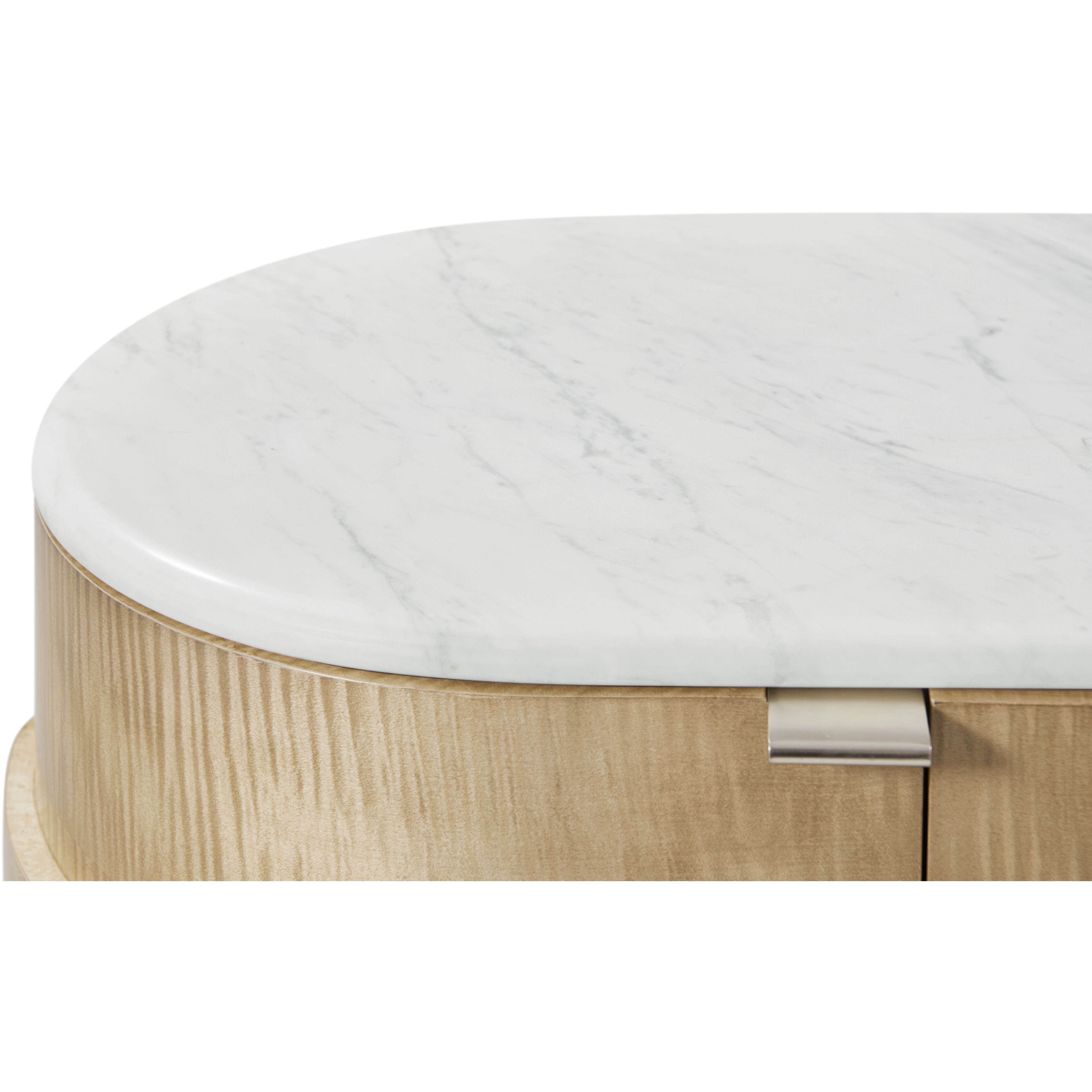 Origins 74.5 X 19 inch Sesame Buffet, Wooden with Marble Top