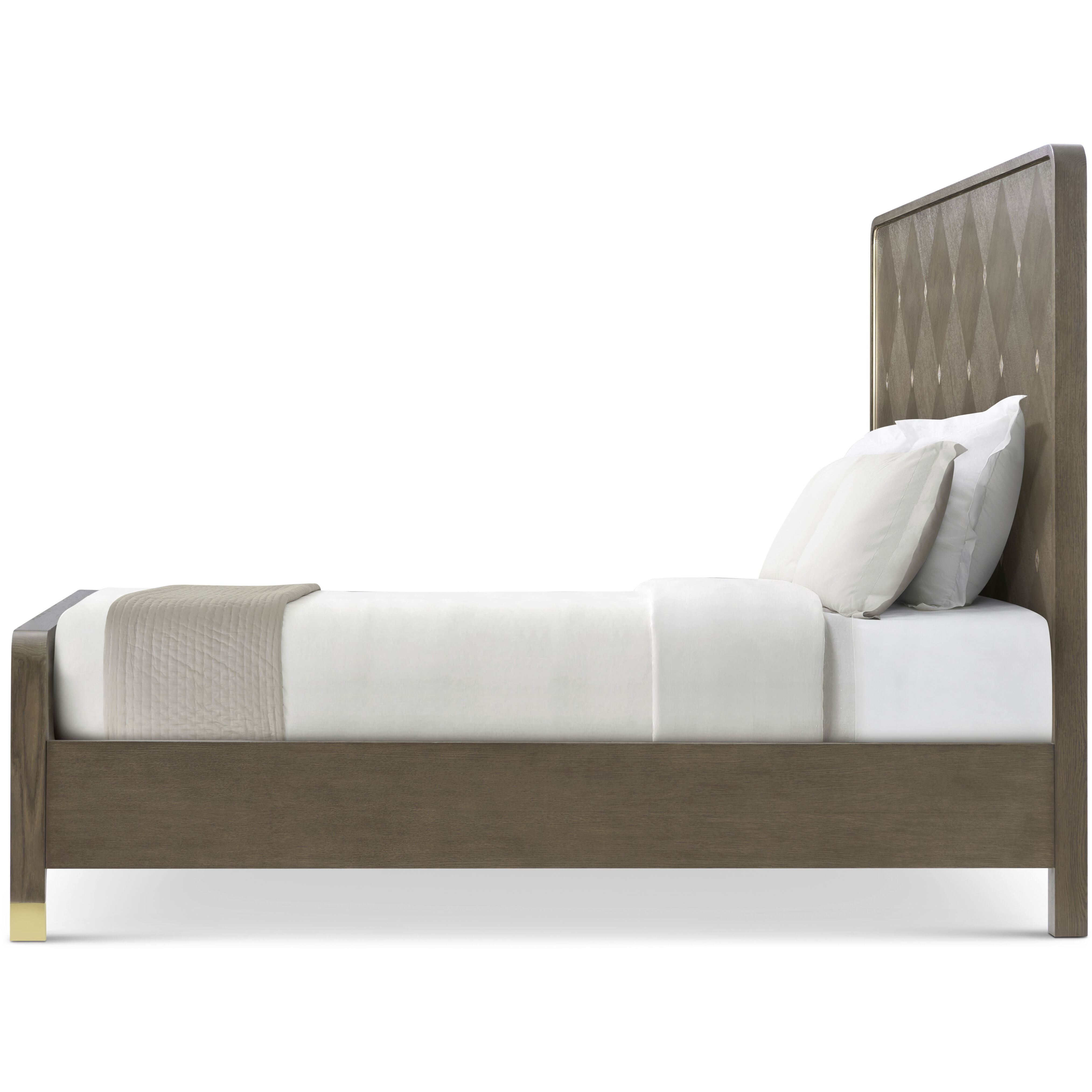 Judith Leiber Couture Mink US King Bed, Wooden