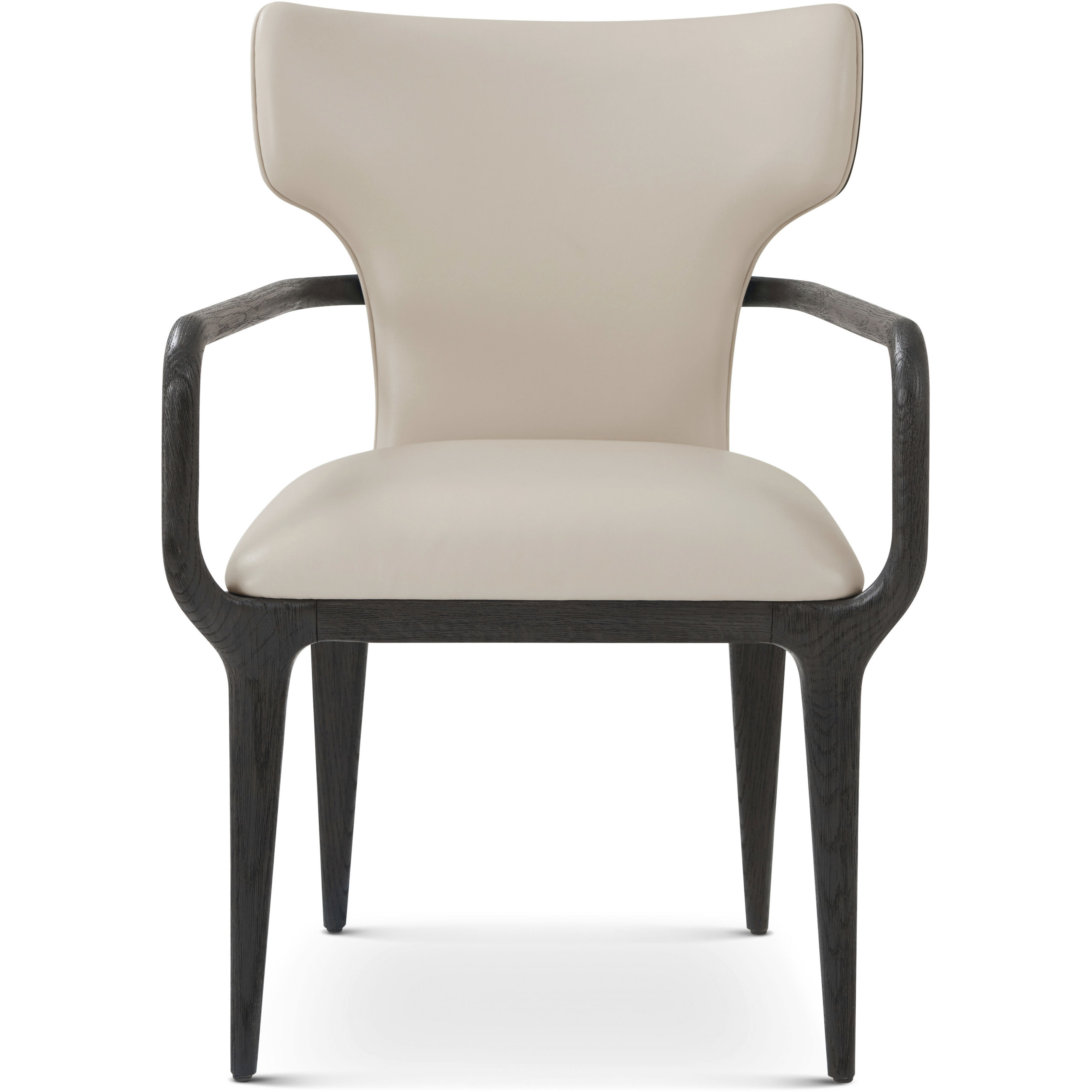 Repose Charcoal Oak Dining Chair, Wooden, Upholstered