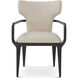 Repose Charcoal Oak Dining Chair, Wooden, Upholstered