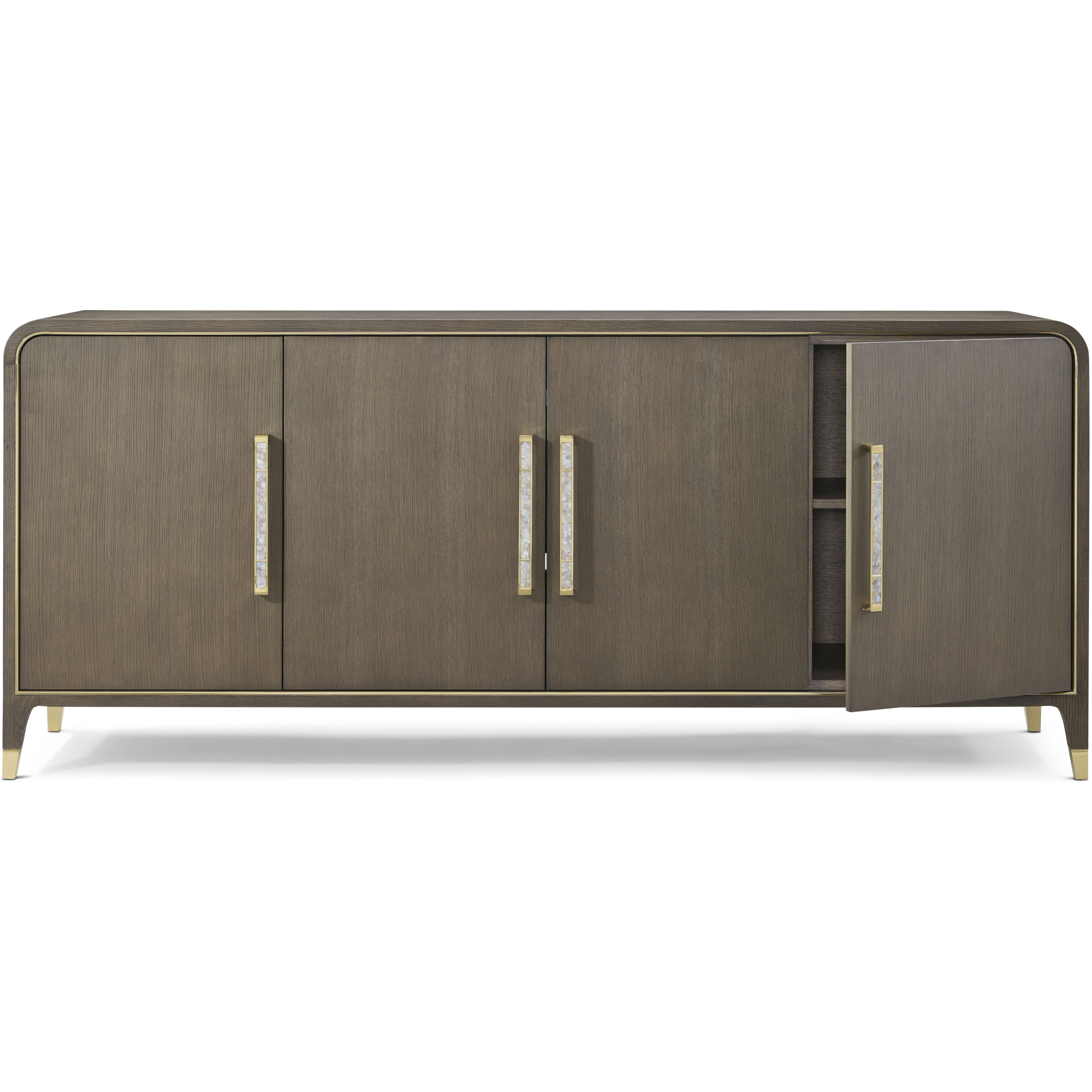Judith Leiber Couture 82 X 20 inch Mink Sideboard, Wooden