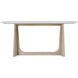 Repose 72 X 16 inch Grey Oak Console Table, Wooden with Quartz Top