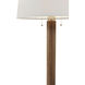 Origins 67 inch Landmark Floor Lamp Portable Light, Wooden & Brass, Upholstered, TA Illuminations