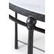 Spencer London 47 X 47 inch Round Center Table, Wrought Iron, Marble Top, Round