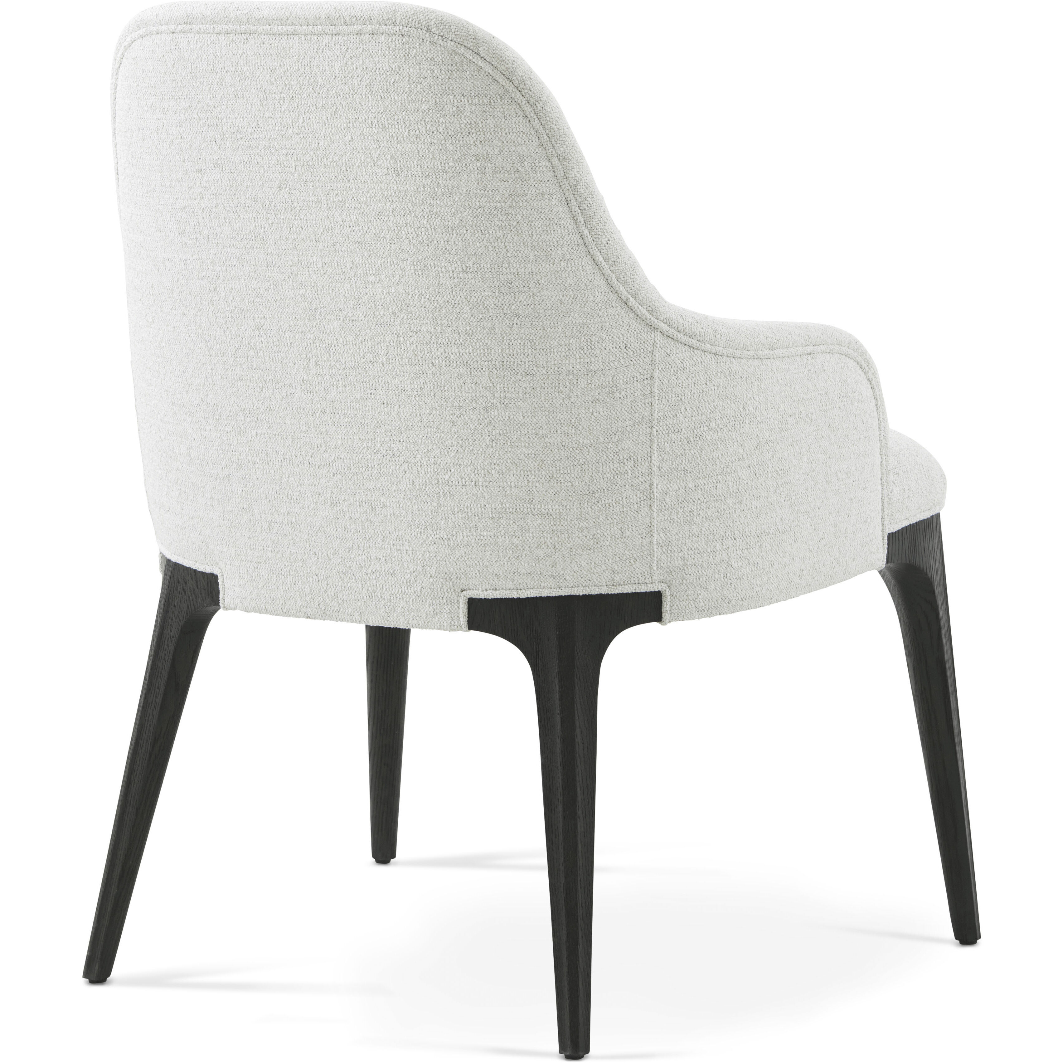 Rome Nera Dining Chair, Wooden, Upholstered