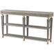Morning Room 67 X 14.5 inch Grey Limestone Console Table