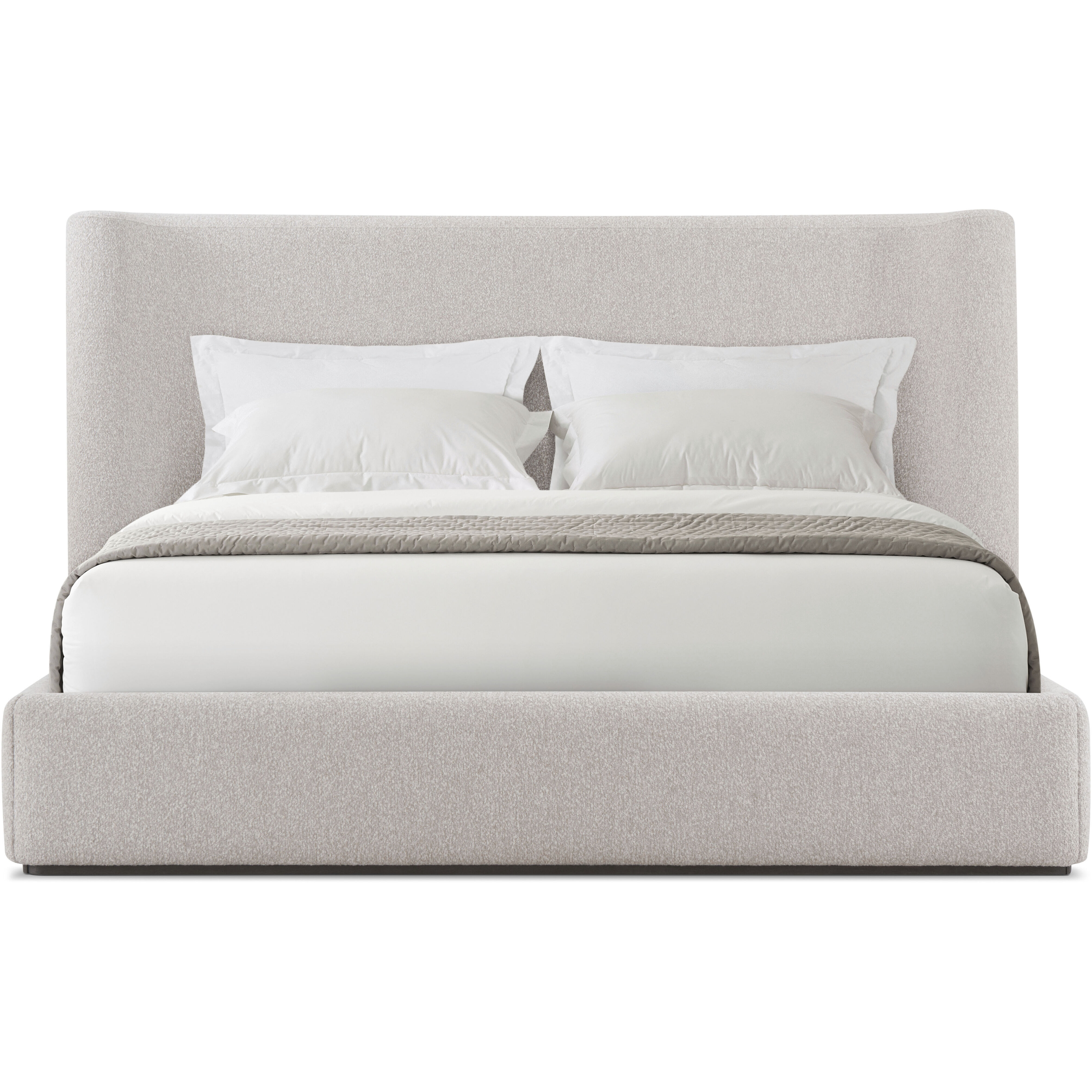 Maxwell Obsidian US Queen Bed, Wooden, Upholstered