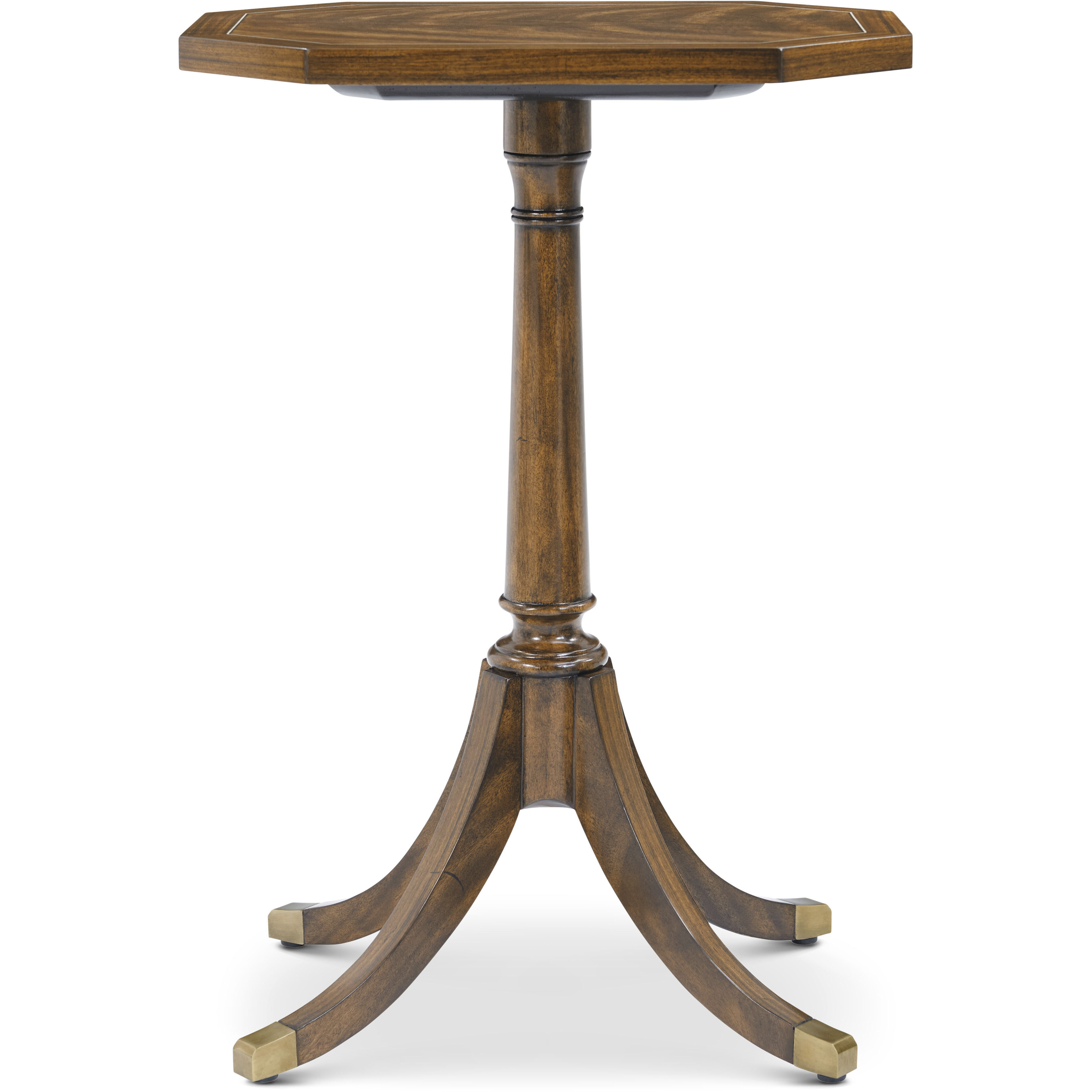Sloane 23 X 16 inch Edwardian Brown Accent Table, Wooden