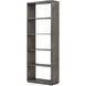 Hudson 93 X 36 X 16 inch Pebble Grey Etagere, Wooden, 5-Shelf