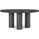 Maxwell 64 X 64 inch Obsidian Round Dining Table, Wooden