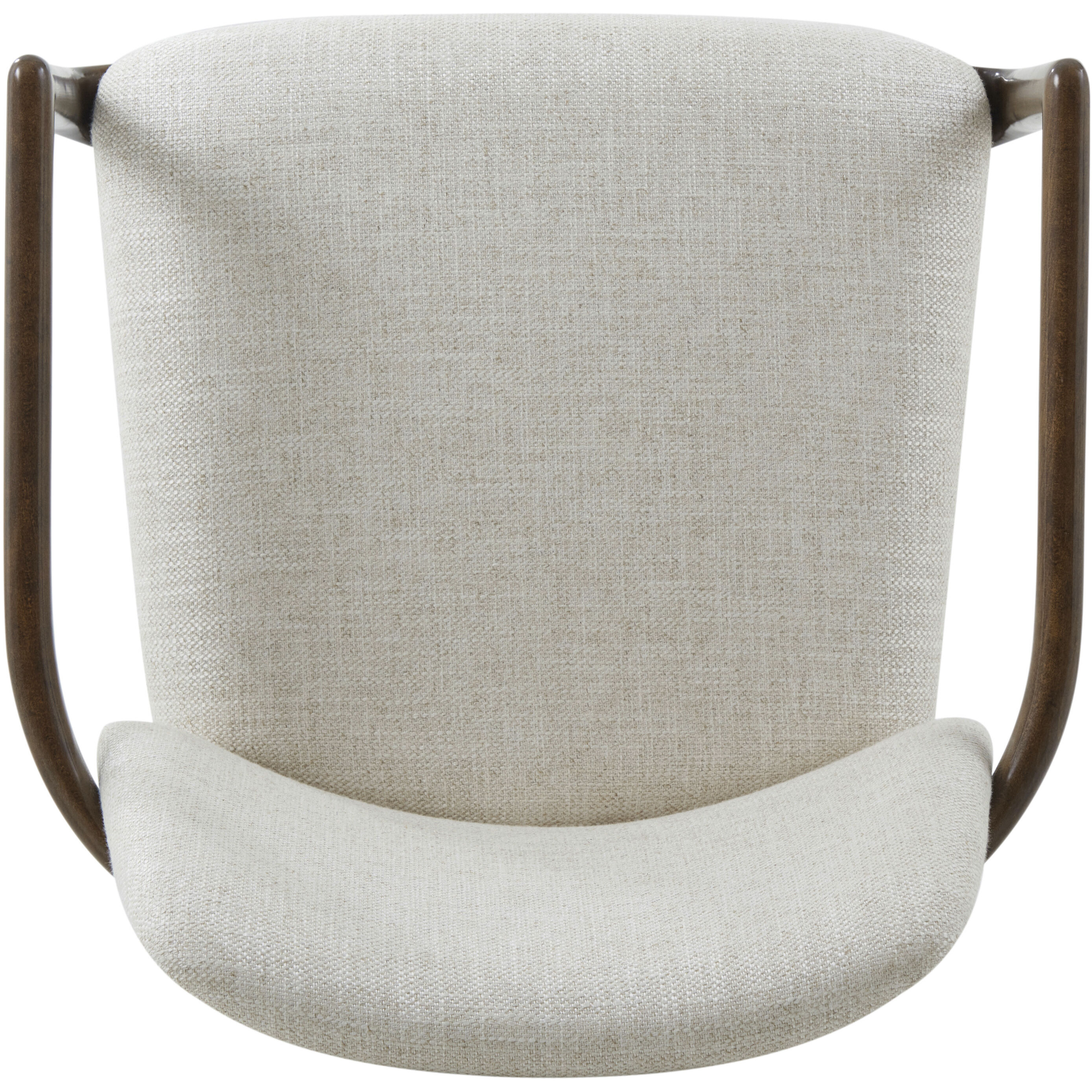 Kesden Pyramid Brown Dining Chair, Wooden, Upholstered