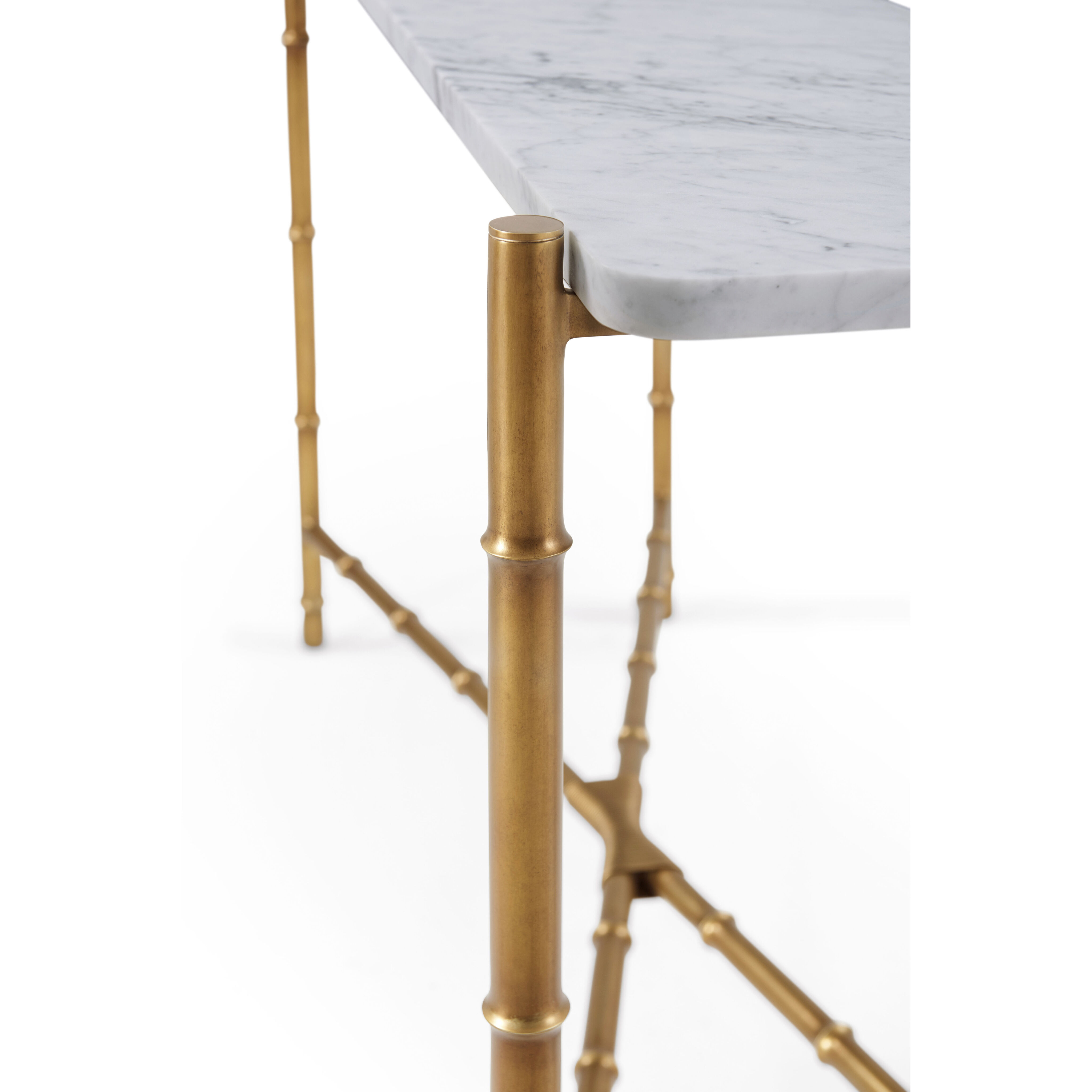 Kesden 60 X 16 inch Satin Brass Console Table