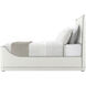 Hudson Pebble Grey US Queen Bed, Wooden, Upholstered