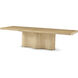 Origins 118 X 44 inch Sesame Dining Table, Wooden
