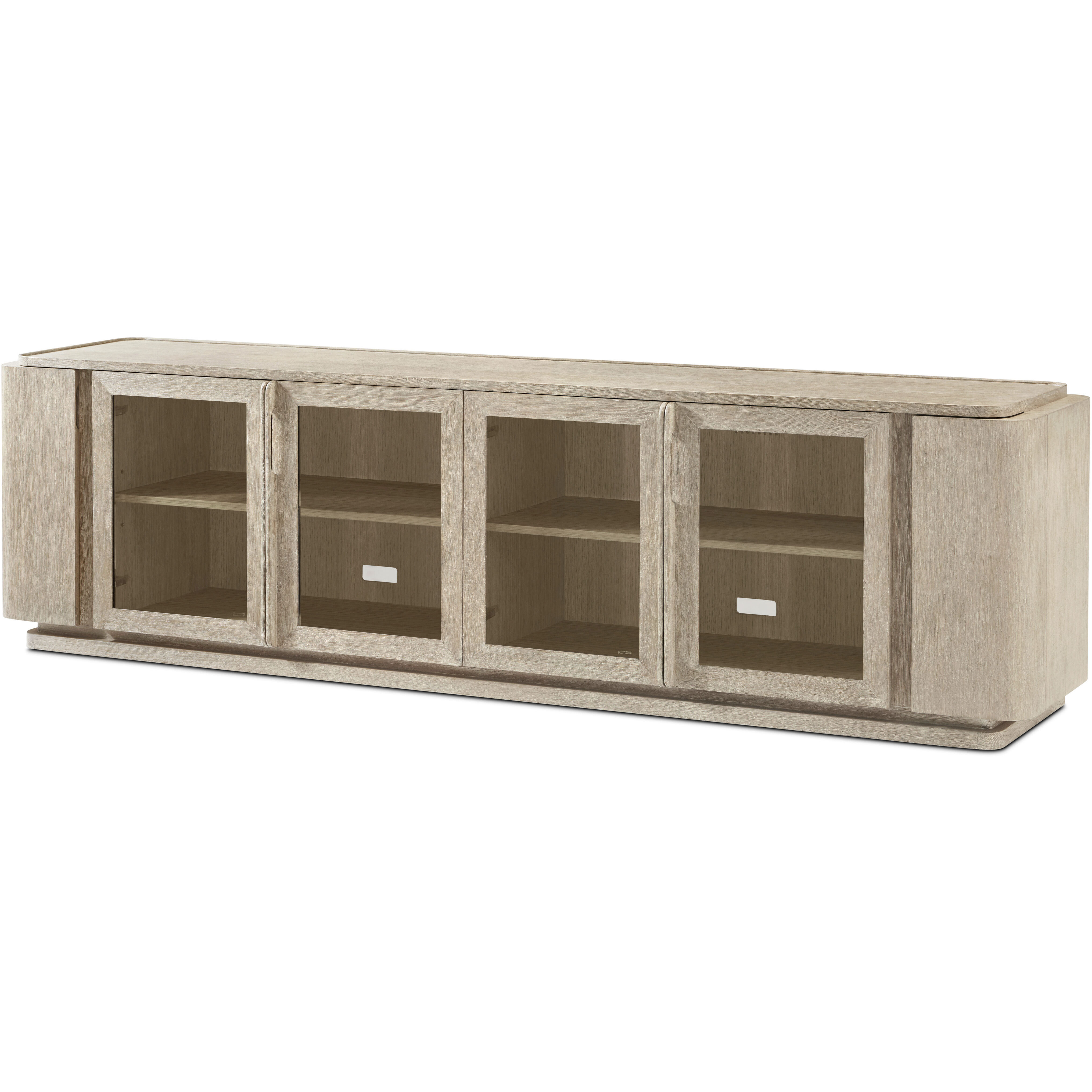 Repose 100 X 21.25 inch Grey Oak Media Console, Wooden