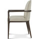 Judith Leiber Couture Wood-Bourbon Arm Chair, Wooden, Upholstered