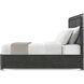Kesden Silent Black California King Bed, Wooden
