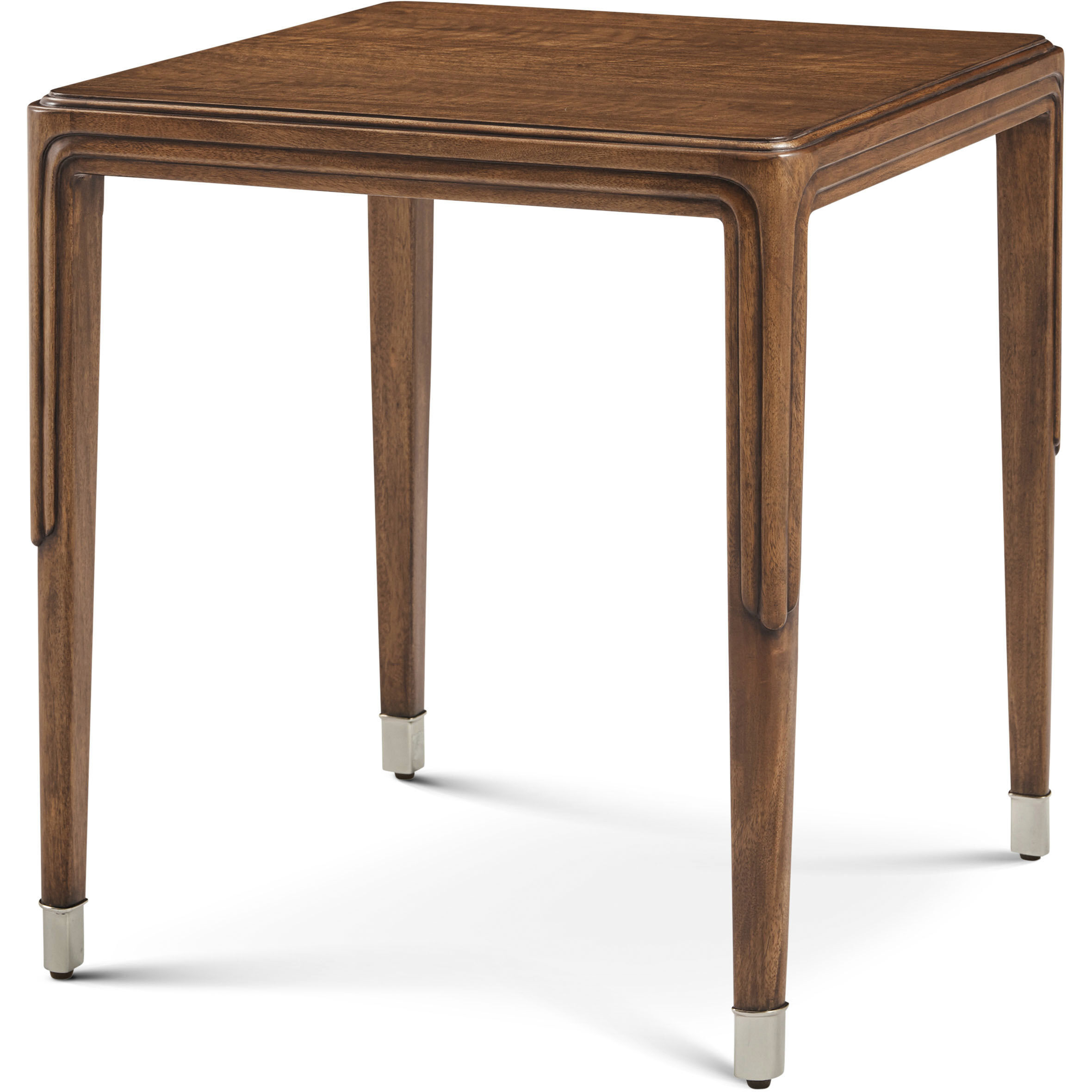 Dorchester 24 X 22 inch Mayfair / Antique White Brass Side Table, Wooden