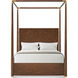 Kesden Pyramid Brown Poster US Queen Bed, Wooden