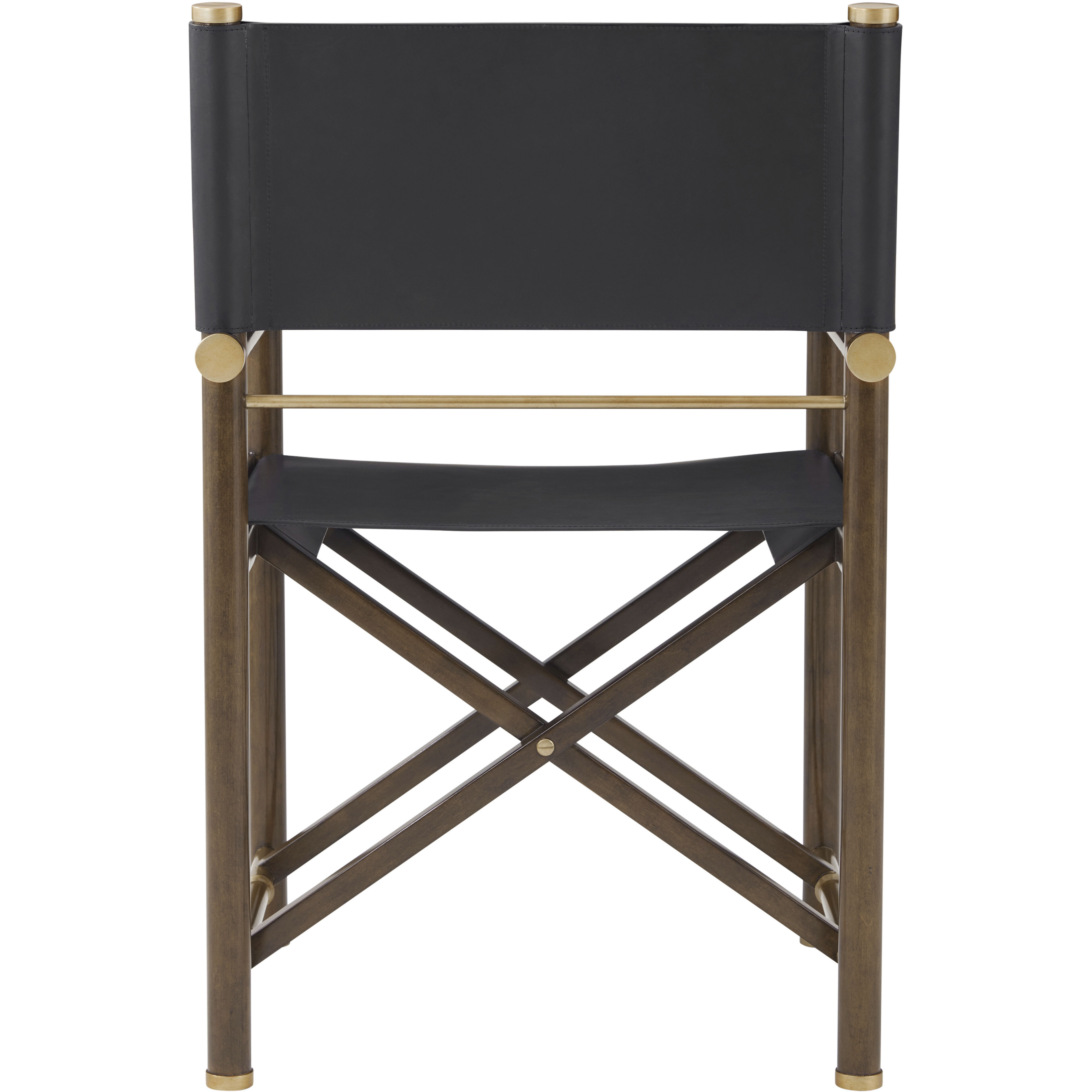 Kesden Pyramid Brown Desk Chair, Wooden, Upholstered