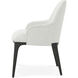 Rome Nera Dining Chair, Wooden, Upholstered