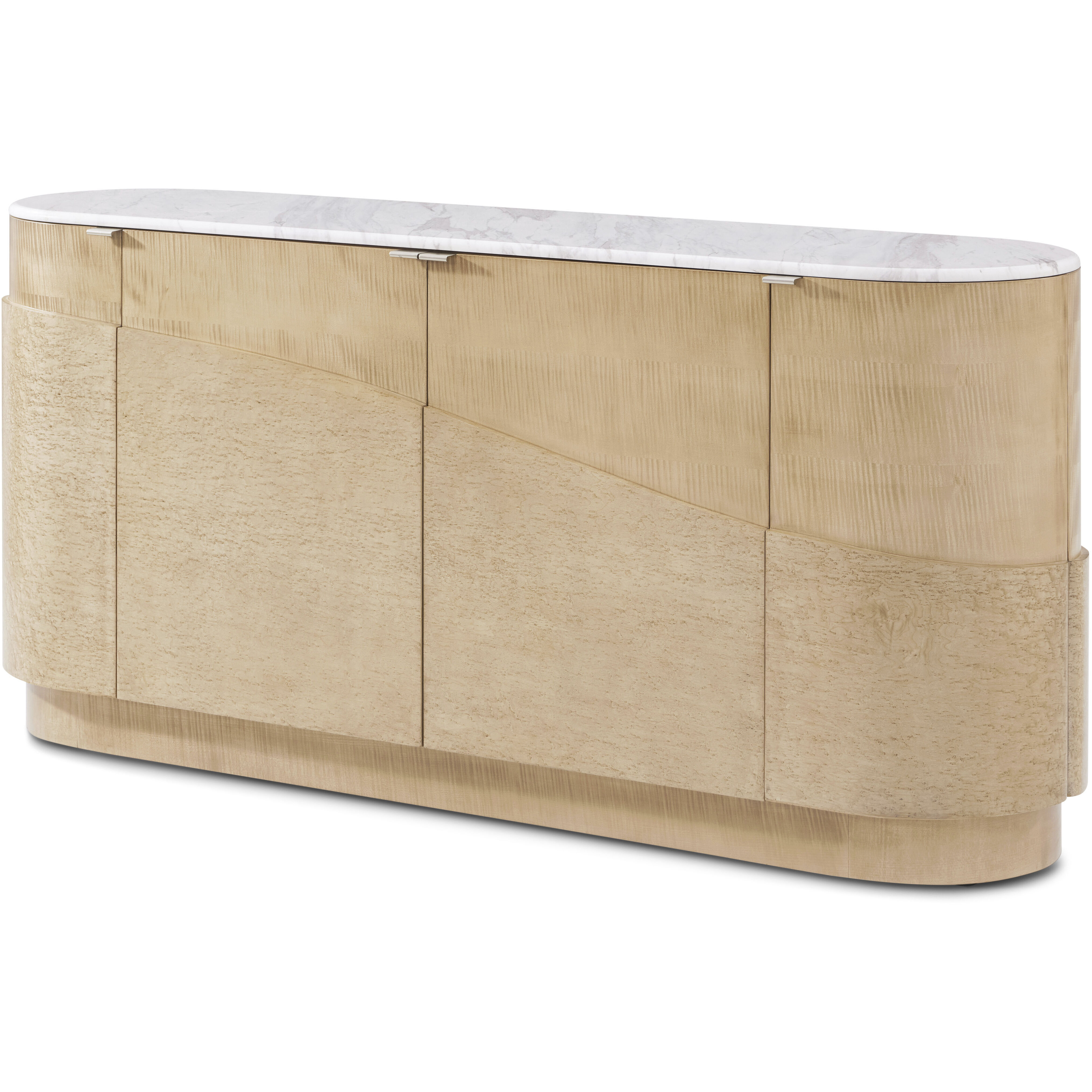 Origins 74.5 X 19 inch Sesame Buffet, Wooden with Marble Top