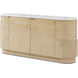 Origins 74.5 X 19 inch Sesame Buffet, Wooden with Marble Top