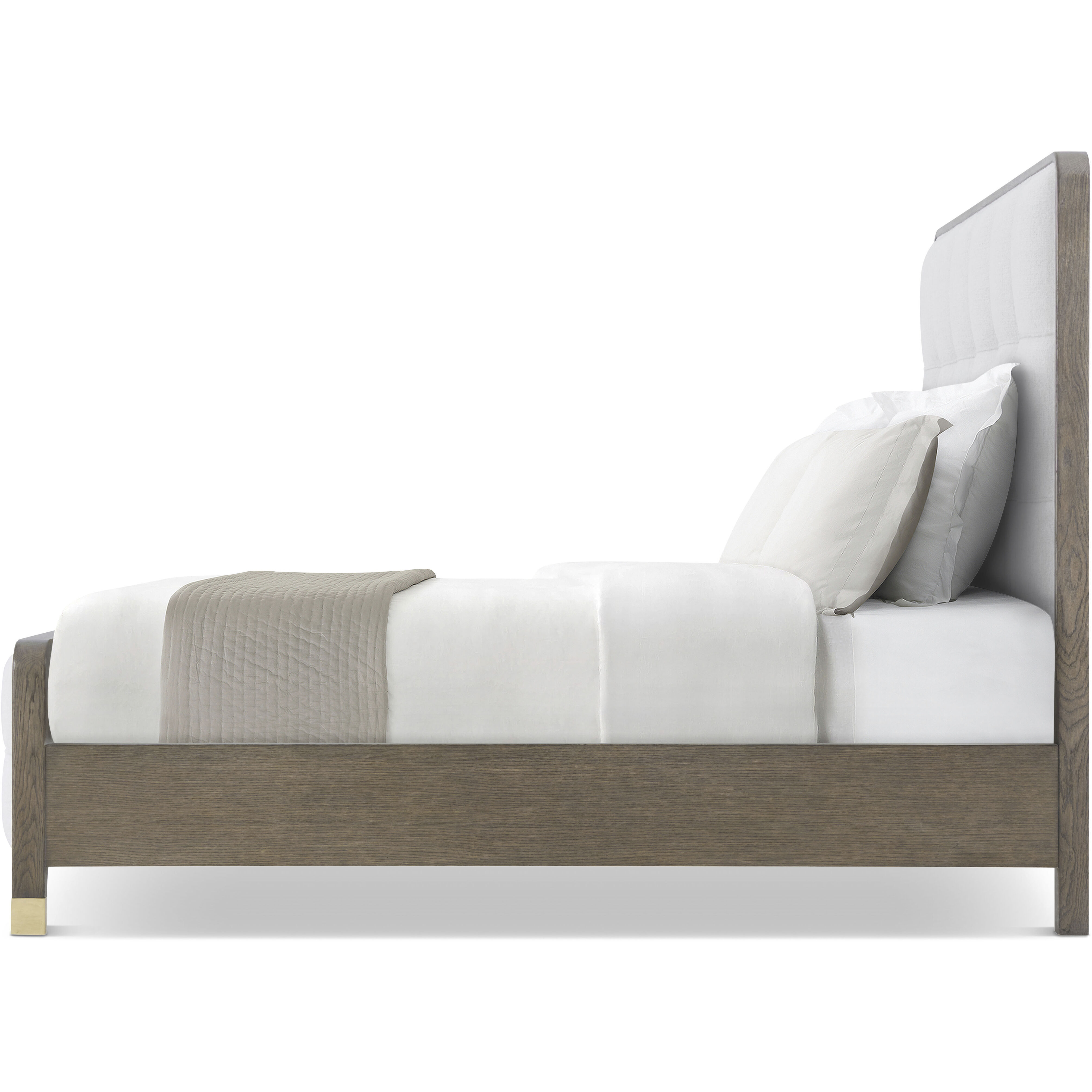 Judith Leiber Couture Mink US King Bed, Wooden, Upholstered